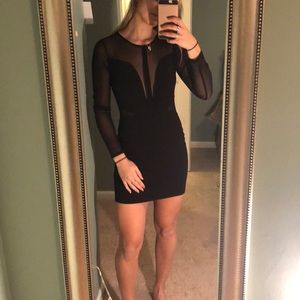 Black sheer dress